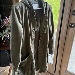 Only Olive Green Hooded Jacket